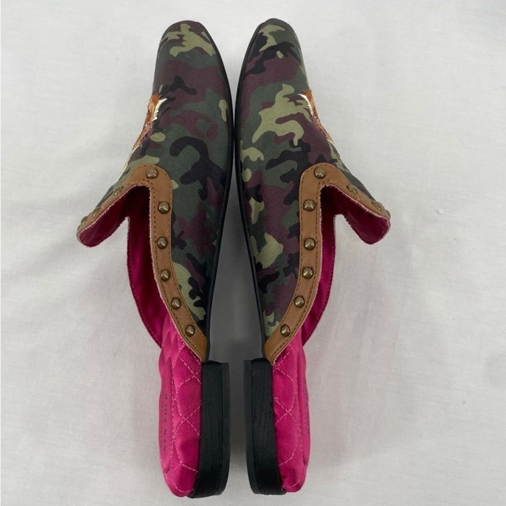 *Birdies* Sz 9 Ken Fulk Camo Dog Phoebe Slide Mules EUC - Picture 9 of 11